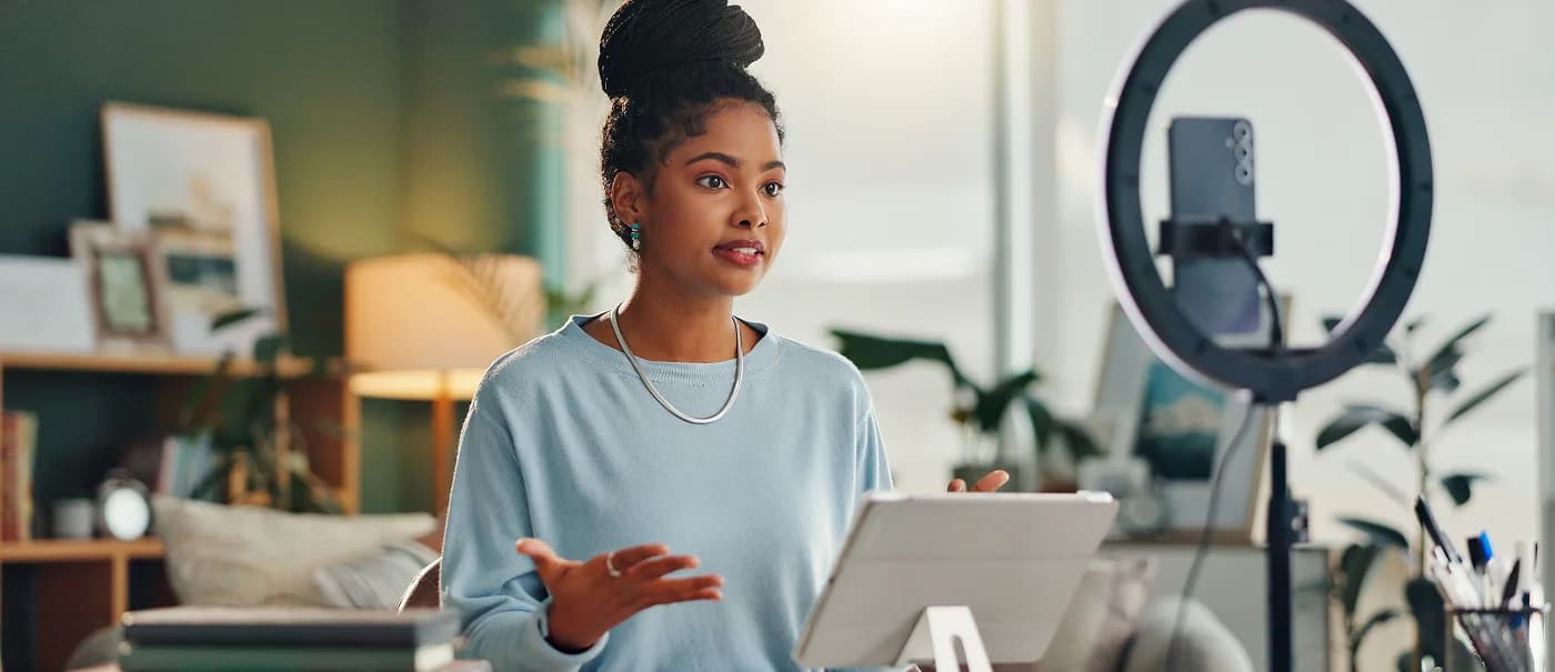 Content Creator speaking