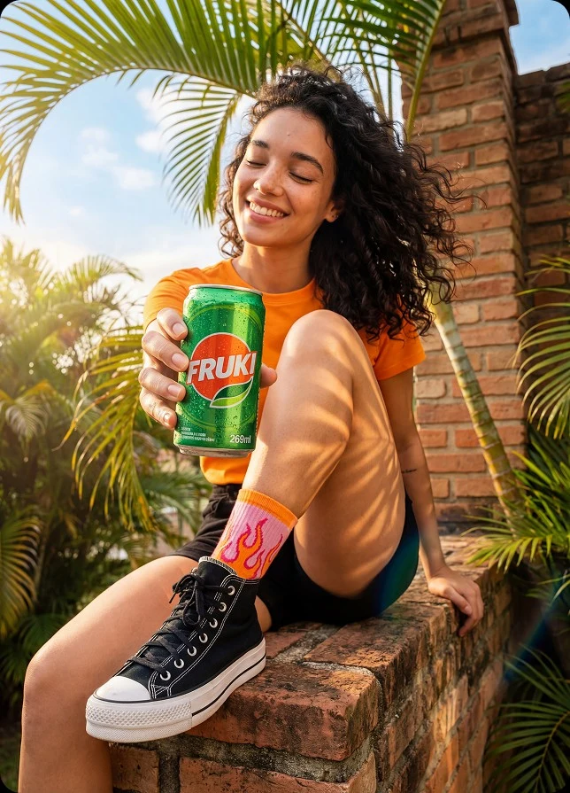 Lifestyle product and portrait scene — VidAU Image V1.5